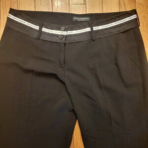DOLCE & GABBANA LOGO DRESS PANTS